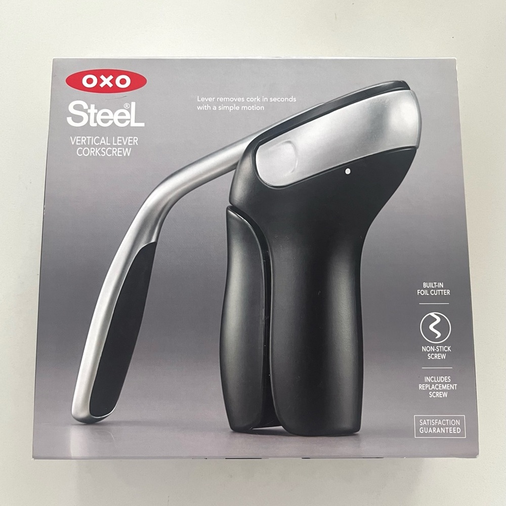 OXO Vertical Lever Corkscrew Wine Opener (Like-New/Open Box)